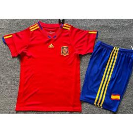 Conjunto Retro España Primera Equipación 2010 Niño