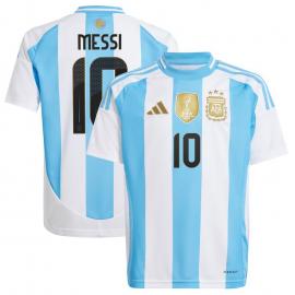 Camiseta Argentina 1ª Equipación 2024 Niño Messi #10