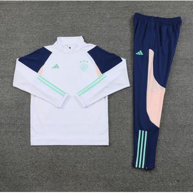 Sudadera Fc Ajax de Ámsterdam 2023 - 2024 Blanco (Hombre/Niño) + Pantalones