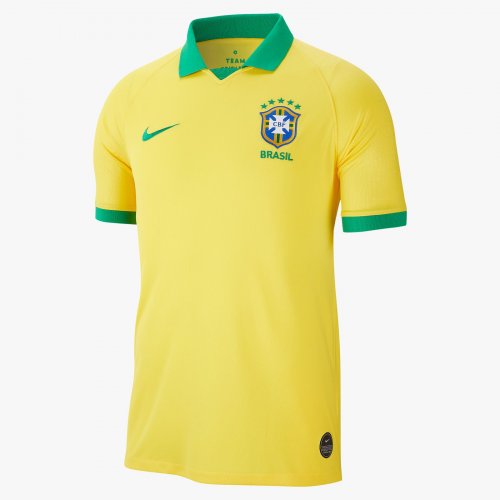 Conciliador Opaco traqueteo Camiseta Brasil 1ª Equipación 2019